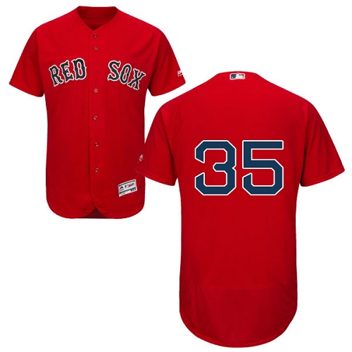 Red Sox 35 Steven Wright Red Flexbase Jersey