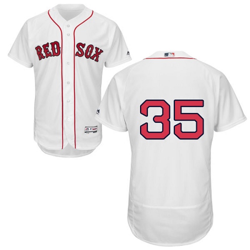 Red Sox 35 Steven Wright White Flexbase Jersey - Click Image to Close