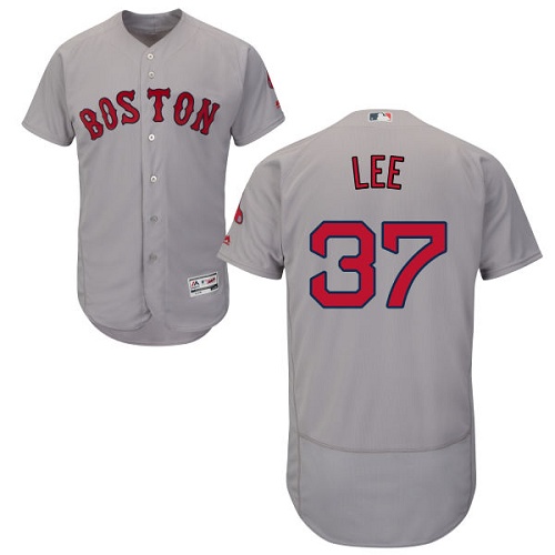 Red Sox 37 Bill Lee Gray Flexbase Jersey