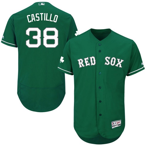 Red Sox 38 Rusney Castillo Green Celtic Flexbase Jersey