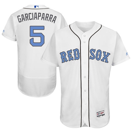 Red Sox 5 Nomar Garciaparra White Father's Day Flexbase Jersey