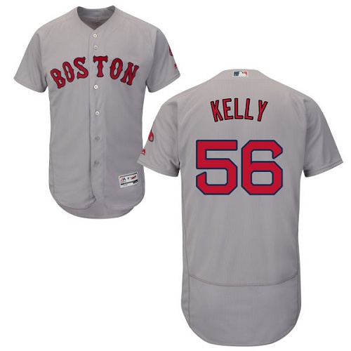 Red Sox 56 Joe Kelly Gray Flexbase Jersey