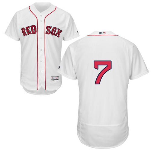 Red Sox 7 Chirstian Vazquez White Flexbase Jersey