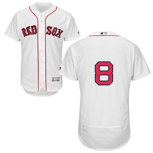 Red Sox 8 Carl Yastrzemski White Flexbase Jersey