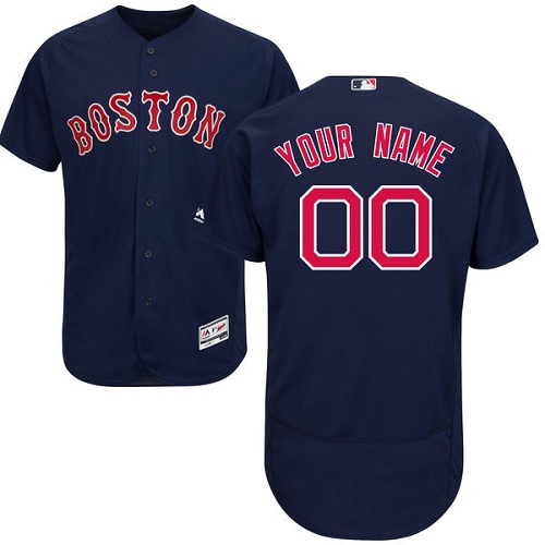 Boston Red Sox Navy Men's Flexbase Customized Jersey