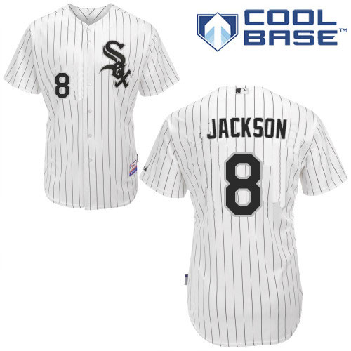 White Sox 8 Bo Jackson White New Cool Base Jersey