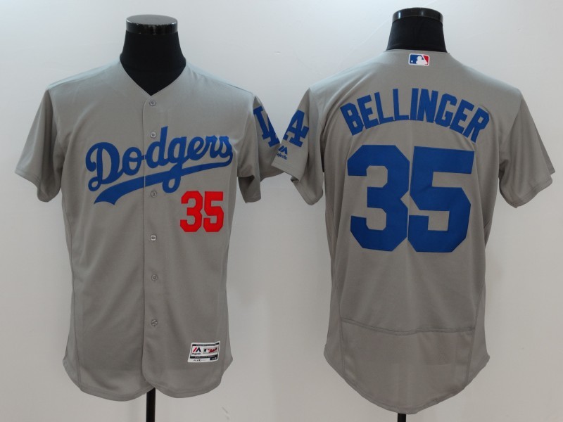 Dodgers 35 Cody Bellinger Gray Flexbase Jersey