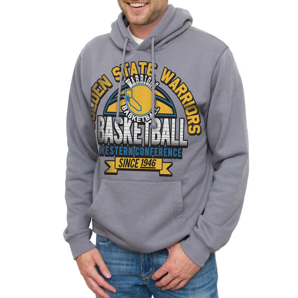 Men's Golden State Warriors Spring Hits Pullover Hoodie Gray