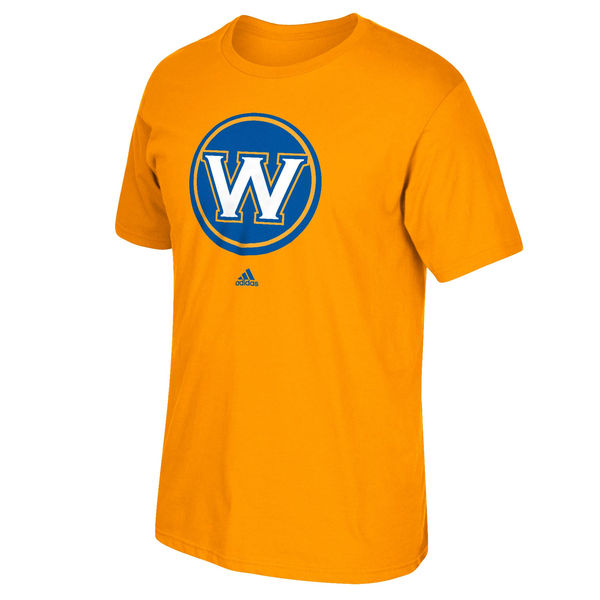 Men's Golden State Warriors Gold Primary Logo T-shirt