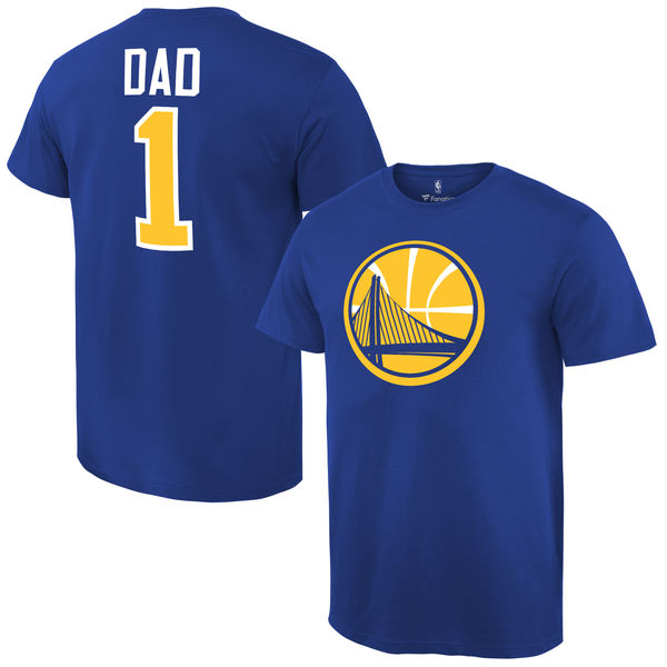 Men's Golden State Warriors Royal 1 Dad T-shirt