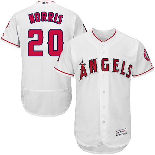 Angels 20 Bud Norris White Flexbase Jersey