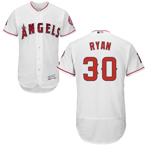 Angels 30 Nolan Ryan White Flexbase Jersey