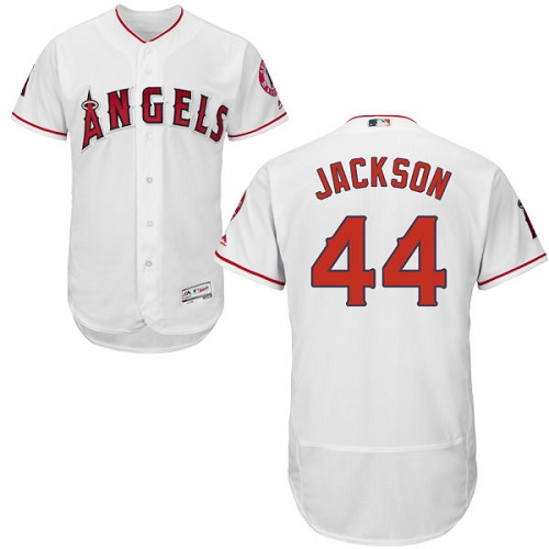 Angels 44 Reggie Jackson White Flexbase Jersey