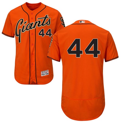 Giants 44 Willie McCovey Orange Flexbase Jersey - Click Image to Close