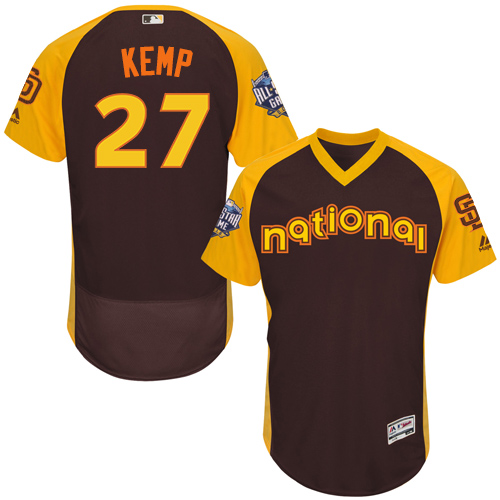 Padres 27 Matt Kemp Brown 2016 MLB All Star Game Flexbase Batting Practice Player Jersey