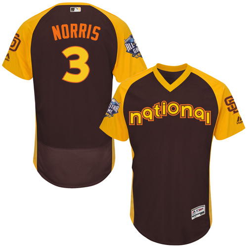 Padres 3 Derek Norris Brown 2016 MLB All Star Game Flexbase Batting Practice Player Jersey