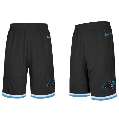 Carolina Panthers Black NFL Men's Shorts - Click Image to Close