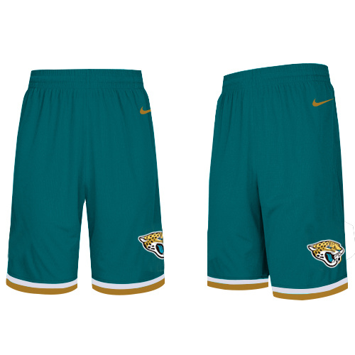 Jacksonville Jaguars Teal NFL Men's Shorts - Click Image to Close