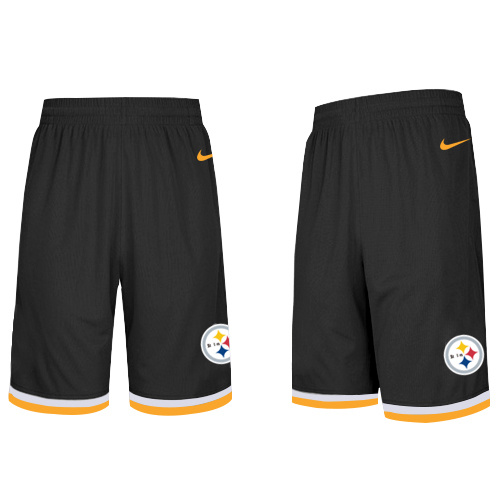 Pittsburgh Steelers Black NFL Men's Shorts