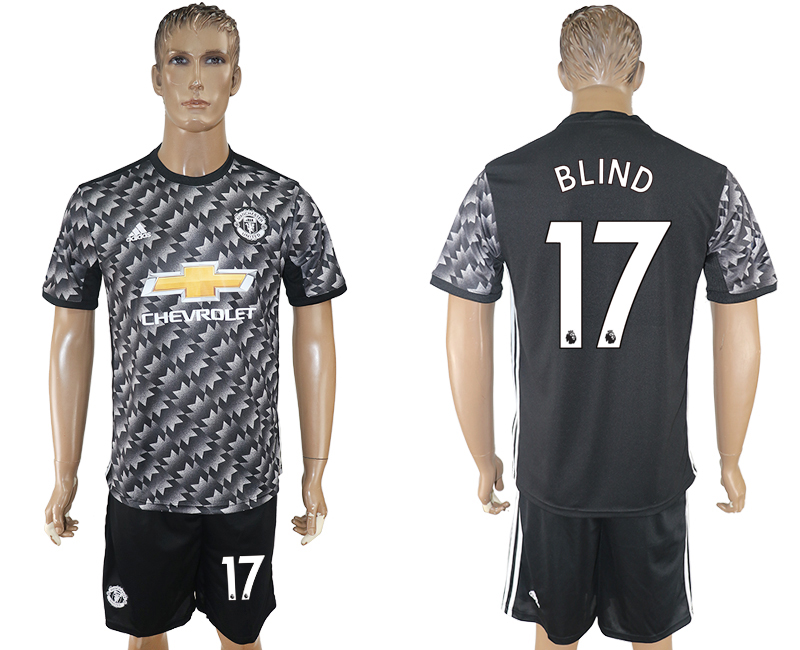 2017-18 Manchester United 17 BLIND Away Soccer Jersey