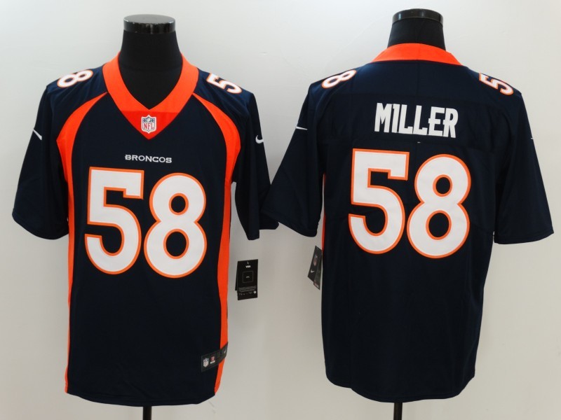 Nike Broncos 58 Von Miller Navy Youth Vapor Untouchable Player Limited Jersey