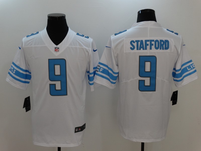 Nike Lions 9 Matthew Stafford White Vapor Untouchable Player Limited Jersey
