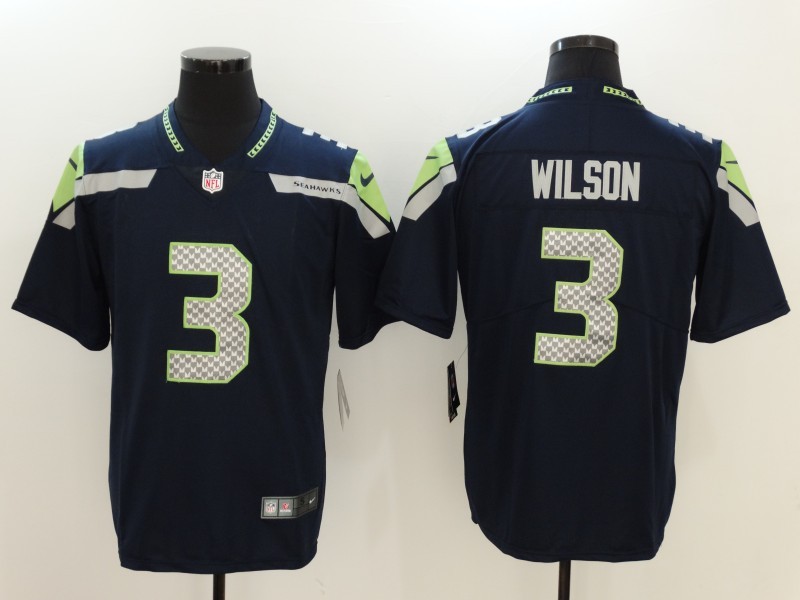 Nike Seahawks 3 Russell Wilson Navy Youth Vapor Untouchable Player Limited Jersey