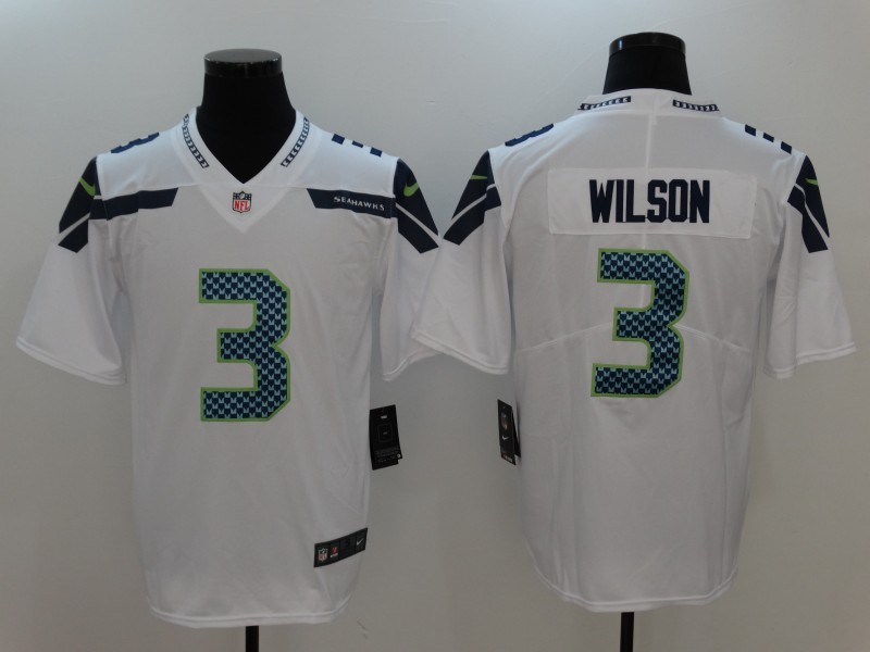 Nike Seahawks 3 Russell Wilson White Youth Vapor Untouchable Player Limited Jersey