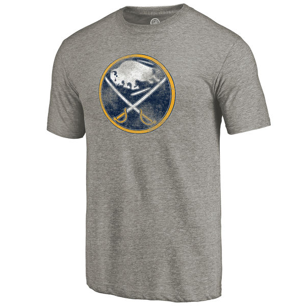 Buffalo Sabres Rinkside Primary Logo Tri Blend T-Shirt Gray