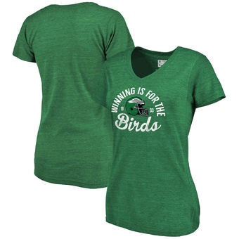 Philadelphia Eagles Pro Line by Fanatics Branded Women's St. Patrick's Day Paddy's Pride Tri Blend T-Shirt Green