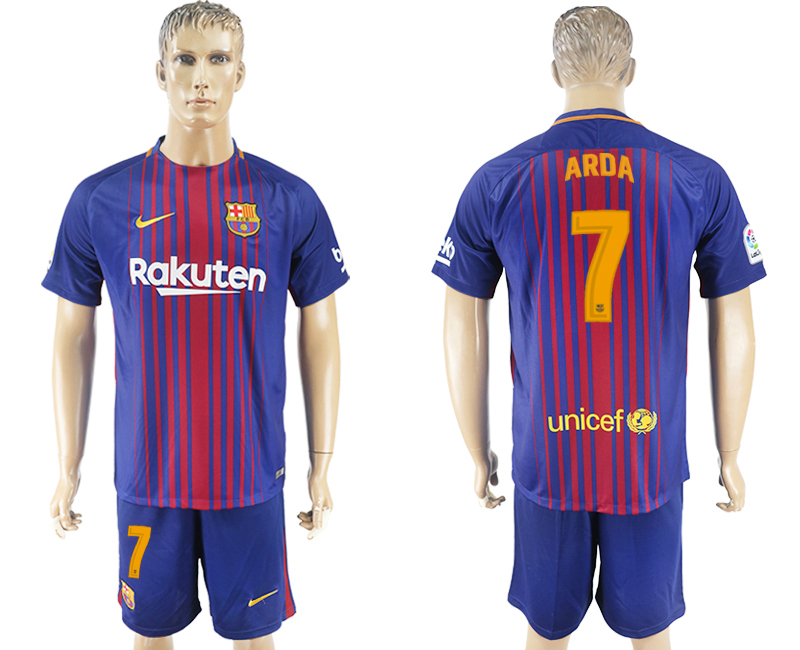 2017-18 Barcelona 7 ARDA Home Soccer Jersey