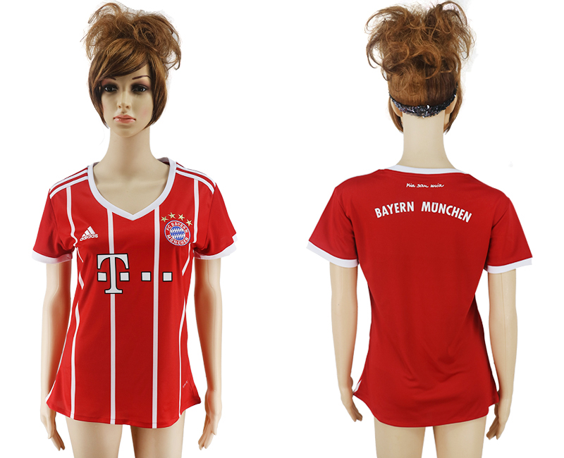 2017-18 Bayern Munich Home Women Soccer Jersey