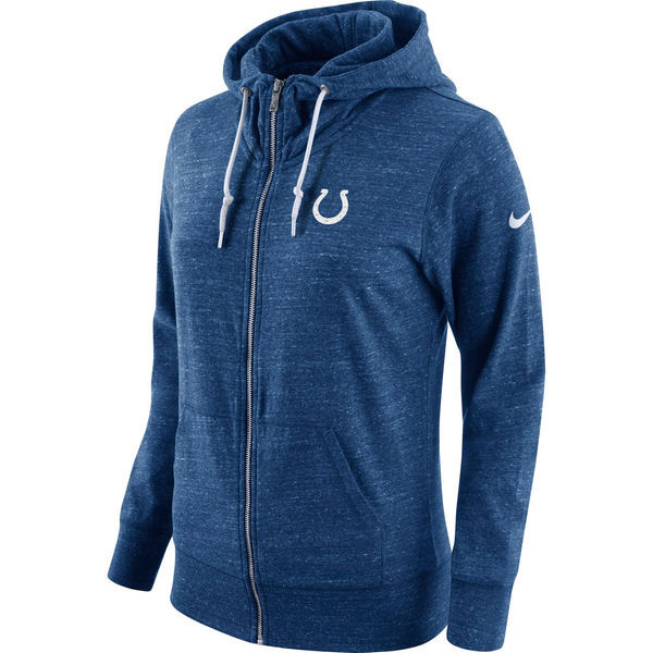Nike Colts Fresh Logo Blue Women's Full Zip Hoodie