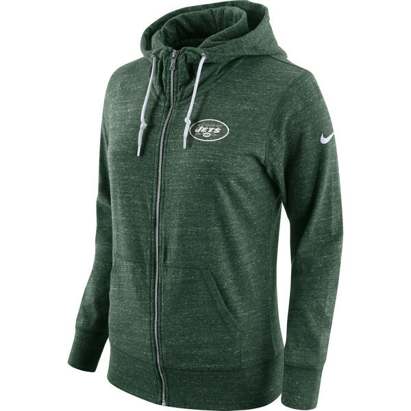 Nike Jets Fresh Logo Green Women's Full Zip Hoodie