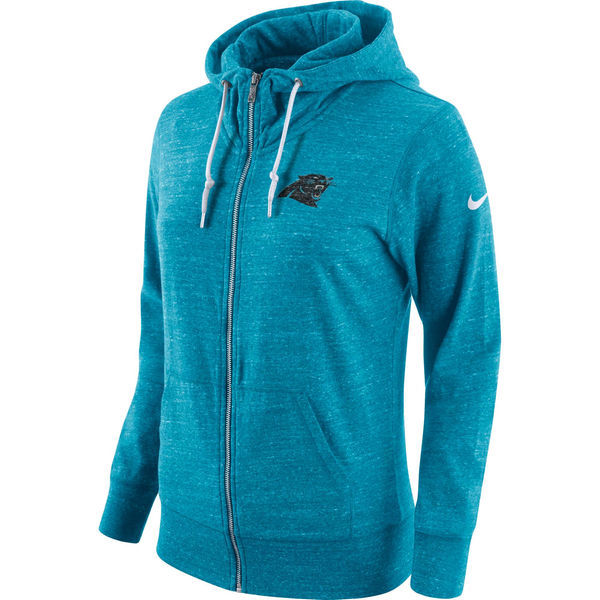 Nike Panthers Fresh Logo Blue Women's Full Zip Hoodie