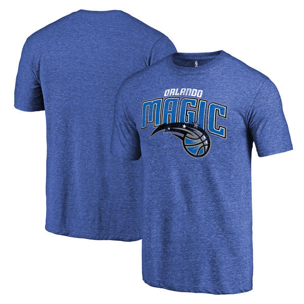 Orlando Magic Distressed Team Logo Blue Men's T-Shirt