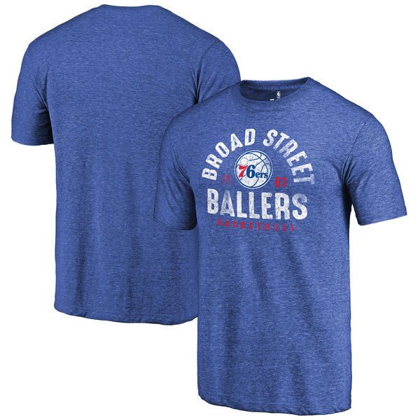 Philadelphia 76ers Fanatics Blue Men's T-Shirt - Click Image to Close