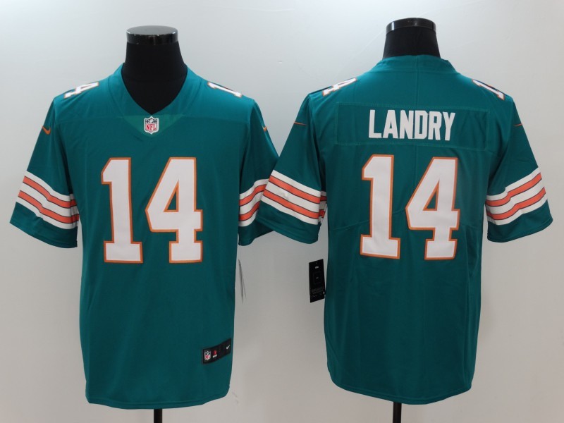 Nike Dolphins 14 Jarvis Landry Teal Youth Vapor Untouchable Player Limited Jersey