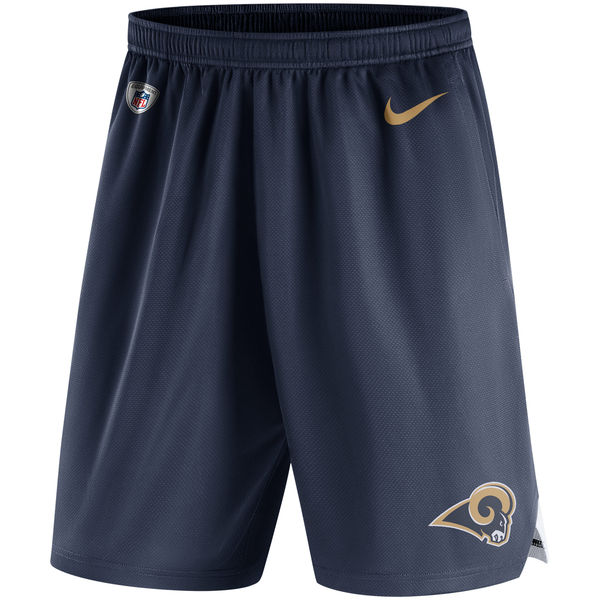 Men's Los Angeles Rams Nike Navy Knit Performance Shorts
