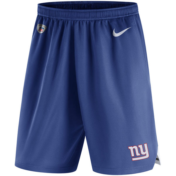 Men's New York Giants Nike Royal Knit Performance Shorts