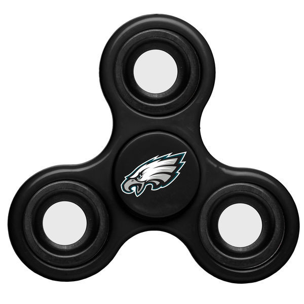 Eagles Black Team Logo Fidget Spinner - Click Image to Close