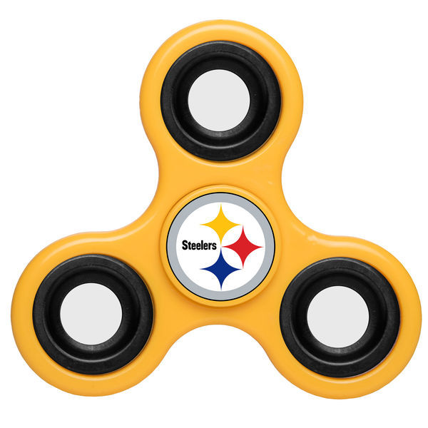 Steelers Yellow Team Logo Fidget Spinner - Click Image to Close