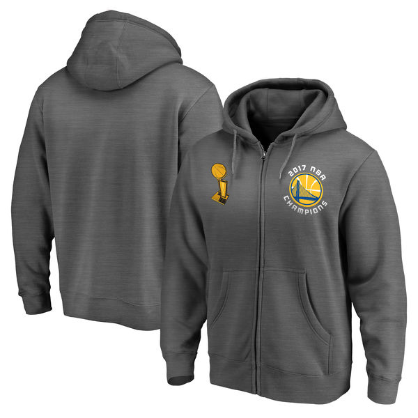 Golden State Warriors 2017 NBA Champions Charcoal Men's Pullover Hoodie