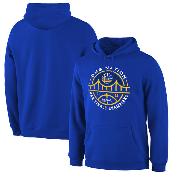 Golden State Warriors 2017 NBA Champions Royal Men's Pullover Hoodie2