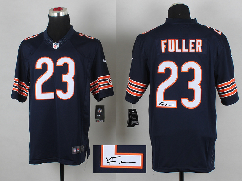 Nike Bears 23 Kyle Fuller Navy Signature Edition Elite Jersey