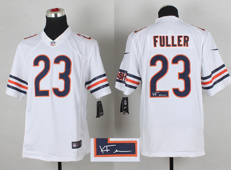 Nike Bears 23 Kyle Fuller White Signature Edition Elite Jersey