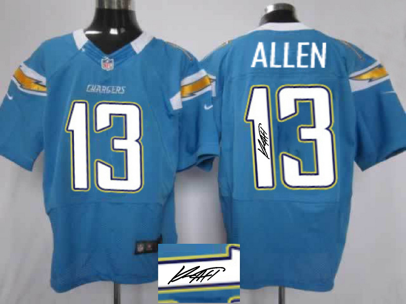 Nike Chargers 13 Keenan Allen Light Blue Signature Edition Elite Jersey