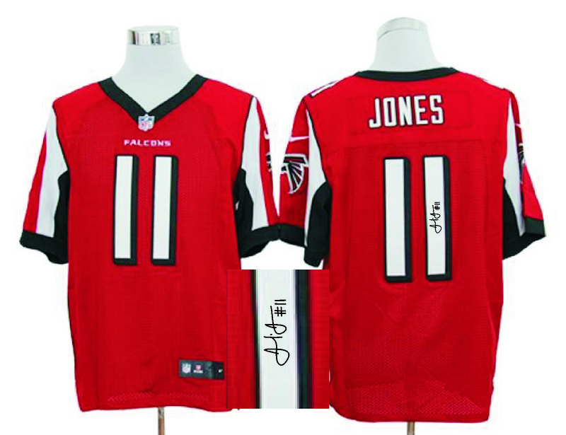 Nike Falcons 11 Julio Jones Red Signature Edition Elite Jersey