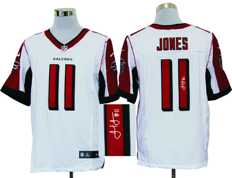 Nike Falcons 11 Julio Jones White Signature Edition Elite Jersey