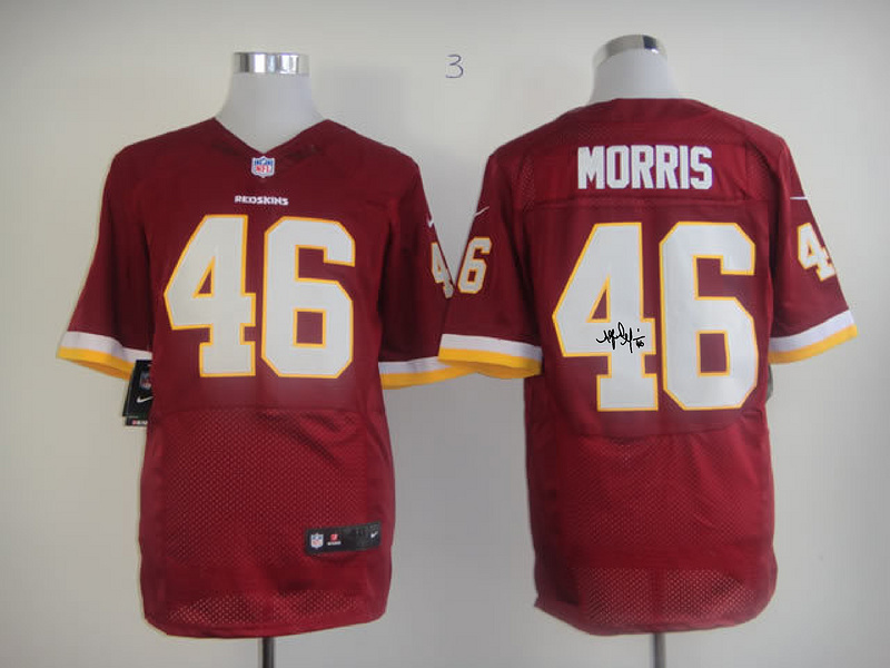 Nike Redskins 46 Alfred Morris Red Signature Edition Elite Jersey